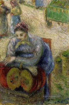 Camille Pissarro Werke - Kürbis Kaufmann 1883 Camille Pissarro